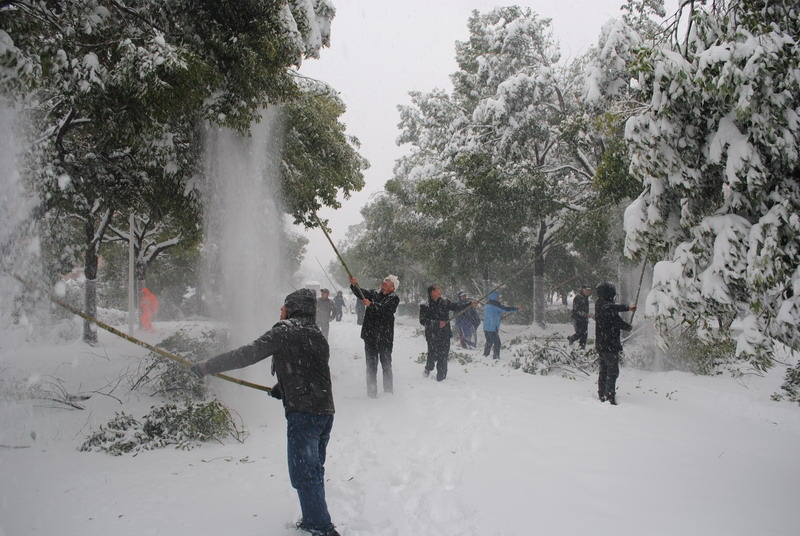 淮南師范學院召開抗雪防災(zāi)工作會議，加強校園安全工作